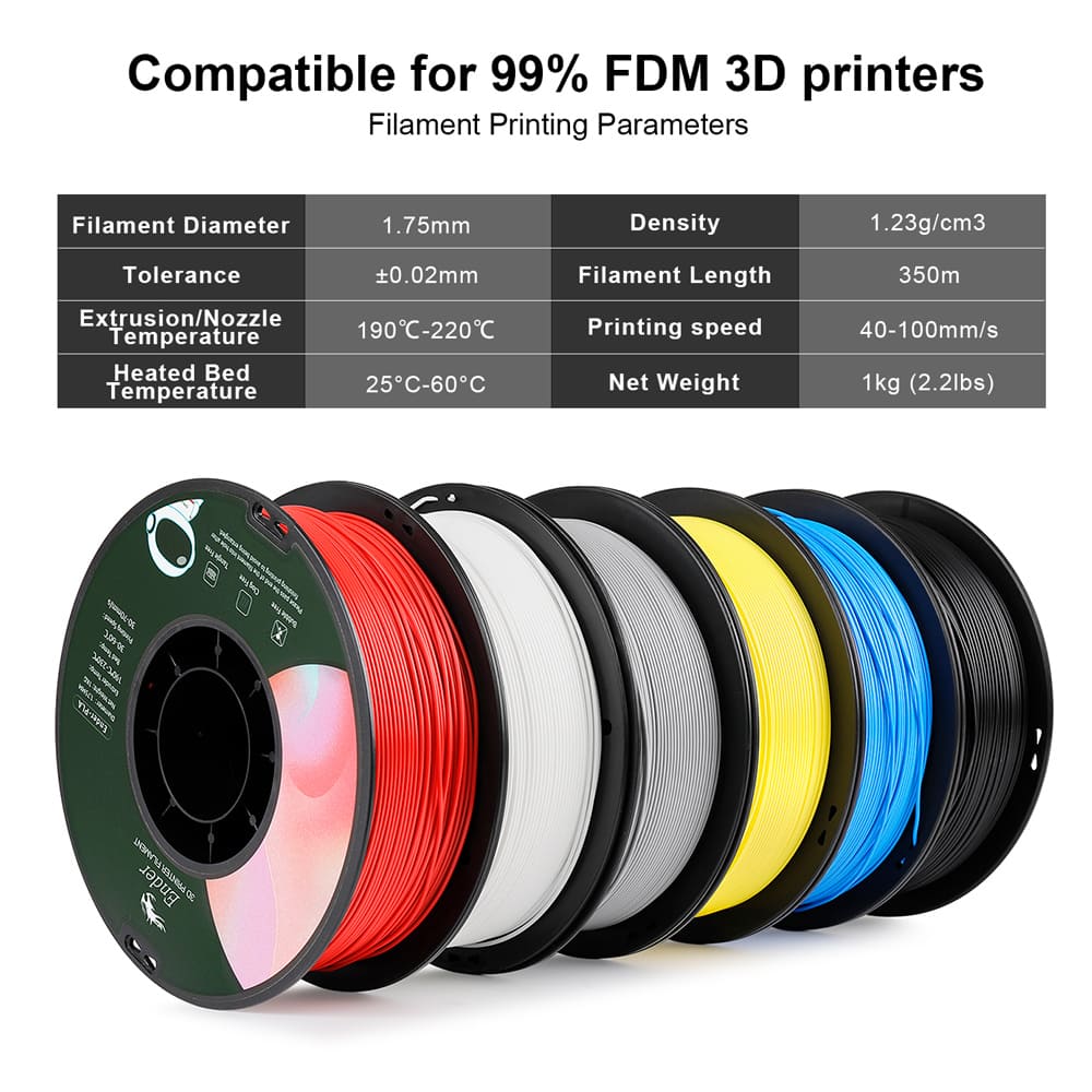 Creality PLA Filament, 6KG Mixed Color Bundles