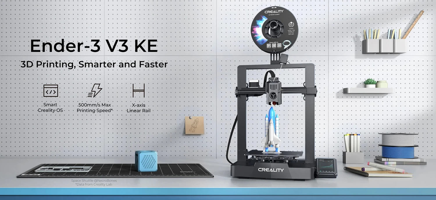  Creality K1 Max 3D Printer, 600mm/s Max Speed 3D Printers  Bundle with Creality High-Speed PLA Filament Black : Industrial & Scientific